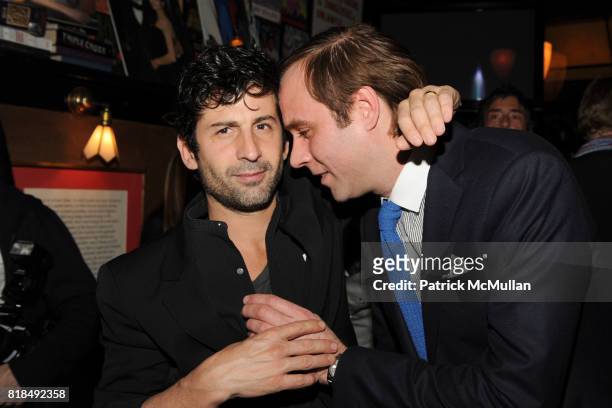 Andre Andre, Paul Sevigny attend INTERVIEW celebrates Patrick McMullan's 20th Anniversary at Elaine's on February 10, 2009 in New York City.