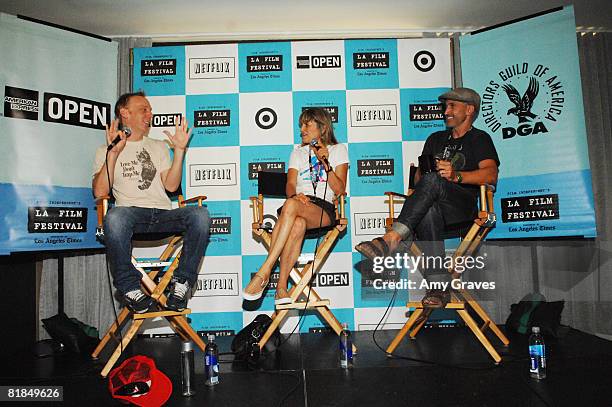 Mike White, Catherine Hardwicke and Craig Gillespie attend the 2008 Los Angeles Film Festival's Coffee Talk: Directors on June 22, 2008 at W Los...