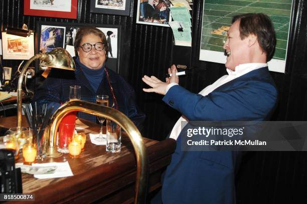 Elaine Kaufman, Patrick McMullan attend INTERVIEW celebrates Patrick McMullan's 20th Anniversary at Elaine's on February 10, 2009 in New York City.