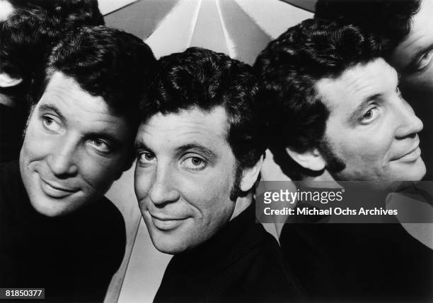 Welsh singer Tom Jones poses for a publicity shot for the 1969-1971 television variety show "This Is Tom Jones" circa 1970 in Los Angeles, California.