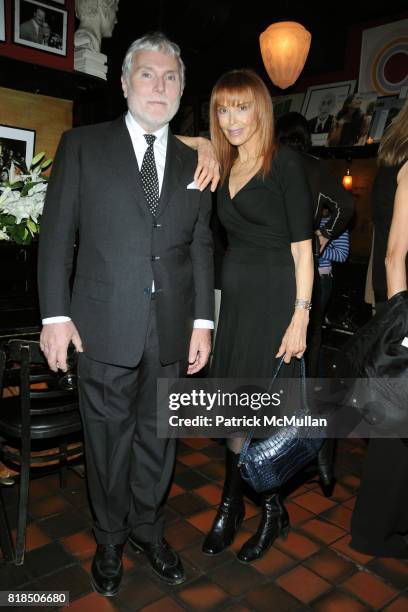 Glenn O'Brien, Tina Louise attend INTERVIEW celebrates Patrick McMullan's 20th Anniversary at Elaine's on February 10, 2009 in New York City.