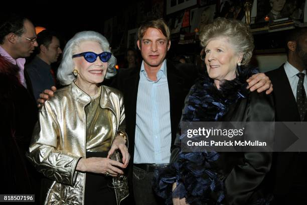 Anne Slater, Sam Bolton, Brigid Berlin attend INTERVIEW celebrates Patrick McMullan's 20th Anniversary at Elaine's on February 10, 2009 in New York...