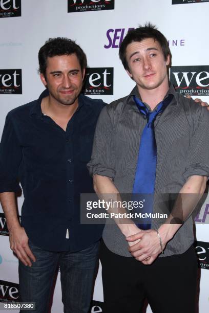 John Lloyd Young, Alex Frost attend WET Presents - LOVE - A Benefit to Support WET's 10th Season at The Angel Orensanz Foundation on February 9, 2009...
