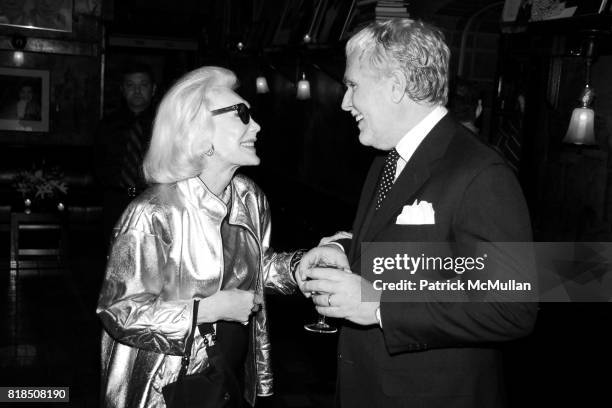 Anne Slater, Glenn O'Brien attend INTERVIEW celebrates Patrick McMullan's 20th Anniversary at Elaine's on February 10, 2009 in New York City.