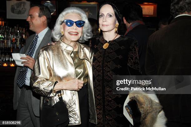 Anne Slater, Mary McFadden attend INTERVIEW celebrates Patrick McMullan's 20th Anniversary at Elaine's on February 10, 2009 in New York City.