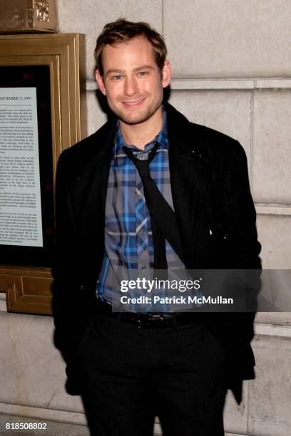 Chad Kimball attend the Opening Night of DAVID MAMET's RACE at The Ethel Barrymore Theatre on December 06, 2009 in New York City.