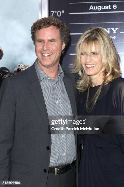 Will Ferrell and Viveca Ferrell attend COLUMBIA PICTURES Presents the World Premiere of THE OTHER GUYS at Ziegfeld Theatre on August 2, 2010 in New...