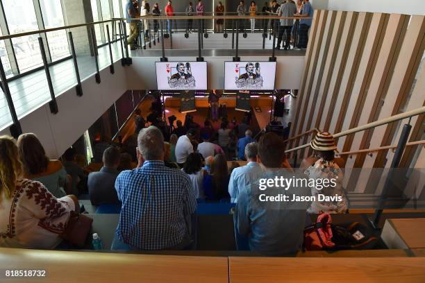 View of atmsophere as recording artist Kenny Rogers announces All In For The Gambler: Kenny Rogers' Farewell Concert Celebration at WME on July 18,...