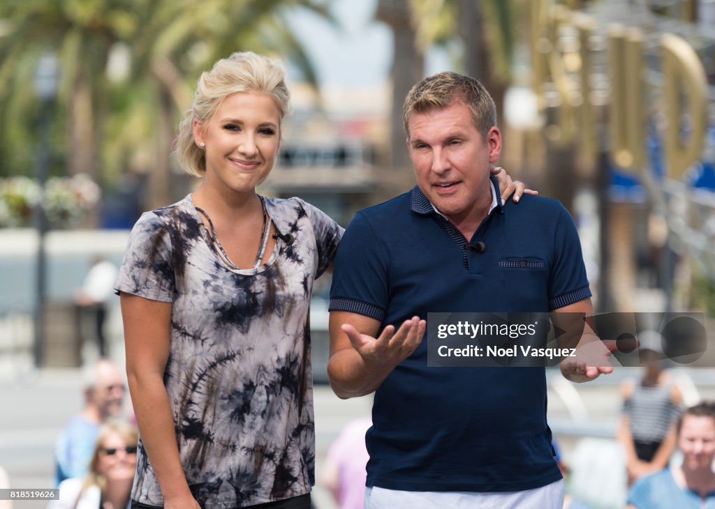 Dean Unglert, Todd And Savannah Chrisley Visit "Extra"