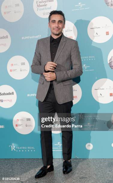 Actor Canco Rodriguez attends the 'Michel Camilo & Tomatito concert' photocall at Royal Theatre on July 18, 2017 in Madrid, Spain.