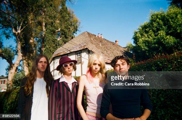 Musical group Starcrawler is photographed for Rough Trade Magazine on July 3, 2017 in Los Angeles, California.