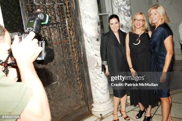 Patricia Mears, Valerie Steele and Liz Peek attend The Couture Council Summer Party at The French Embassy on August 17, 2010 in New York City.