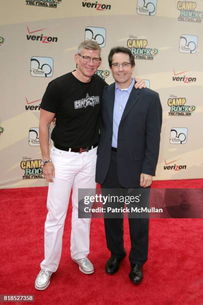 Adam Sanderson and Gary Marsh attend Disney Channel Hosts "Camp Rock 2: The Final Jam" at Alice Tully Hall at Lincoln Center on August 18, 2010 in...