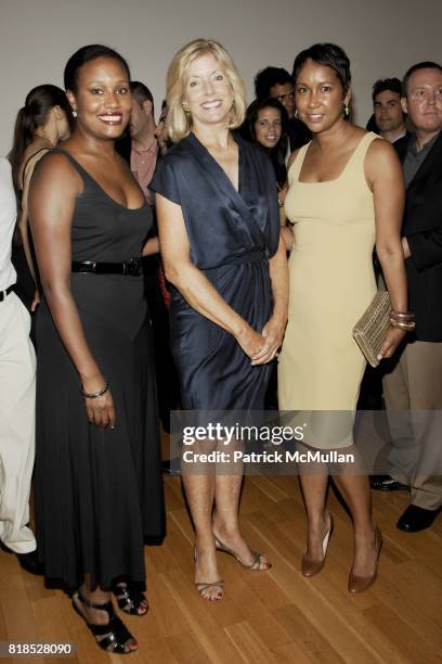 Alexis Clark, Liz Peek and Judy Byrd attend The Couture Council Summer Party at The French Embassy on August 17, 2010 in New York City.