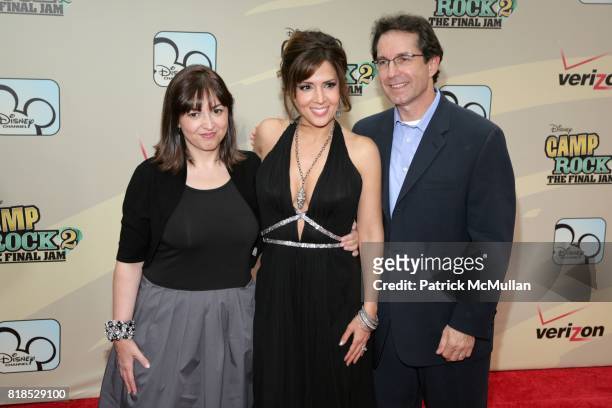 Carolina Lightcap, Maria Canals-Barrera and Gary Marsh attend Disney Channel Hosts "Camp Rock 2: The Final Jam" at Alice Tully Hall at Lincoln Center...