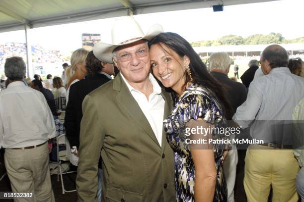 David Yurman and Emma Snowdon-Jones attend David Yurman hosts luncheon on Grand Prix Sunday at The Hampton Classic on September 5, 2010 in...