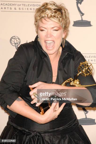 Mia Michaels attends 62nd Primetime Creative Arts Emmy Awards - Press Room at Nokia Theatre LA Live on August 21, 2010 in Los Angeles, CA.