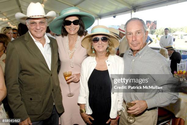 David Yurman, Diana Taylor, Sybil Yurman and Mayor Michael Bloomberg attend David Yurman hosts luncheon on Grand Prix Sunday at The Hampton Classic...