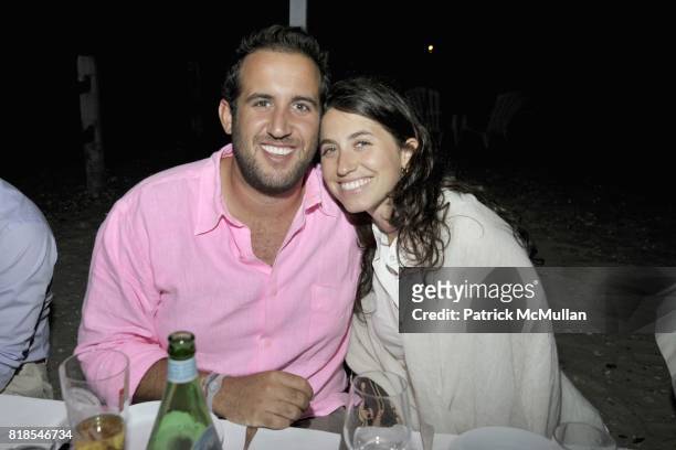 Michael Rudin and Sabrina Leichter attend MARTHA STEWART and HARRY SLATKIN Birthday Celebration and Dinner at NAVY BEACH on August 20, 2010 in...