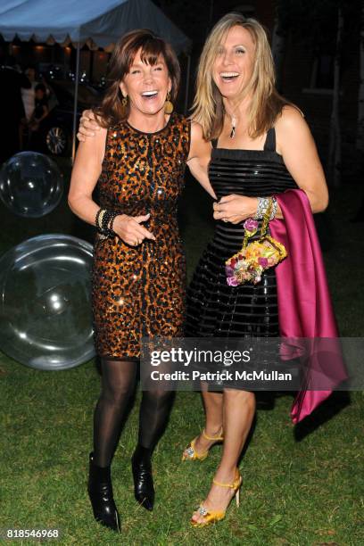 Angie Stewart and Susan Plummer attend ASPEN ART MUSEUM hosts artCRUSH 2010 at Aspen Art Museum on August 6, 2010 in Aspen, CO.