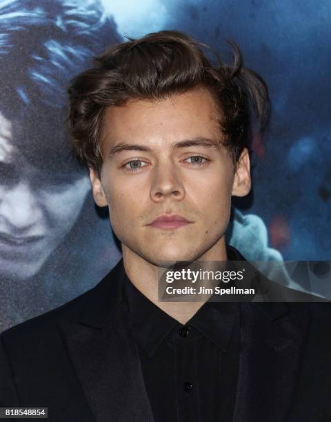 Singer/actor Harry Styles attends the "DUNKIRK" New York premiere at AMC Lincoln Square IMAX on July 18, 2017 in New York City.