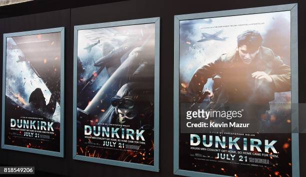 General view of atmosphere at the "DUNKIRK" premiere in New York City.