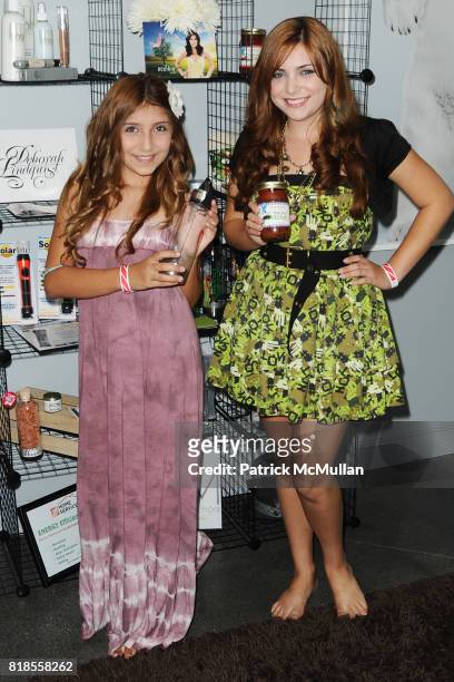 Jenessa Rose and Julianna Rose attend Debbie Durkins 4th Annual Eco-Emmys Celebrity Chateau Day Two at Private Residence on August 27, 2010 in Los...