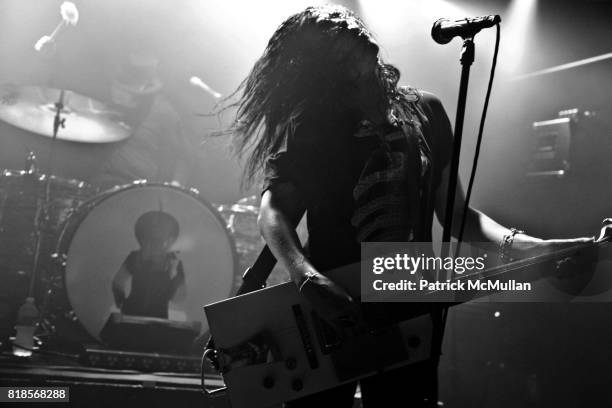 Alison Mosshart, Dean Fertita, Jack Lawrence, Jack White and The Dead Weather attend DeLeón Tequila Presents The Nur Khan Sessions with The Dead...