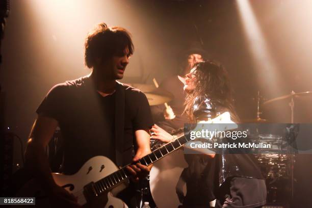 Alison Mosshart, Dean Fertita, Jack Lawrence, Jack White and The Dead Weather attend DeLeón Tequila Presents The Nur Khan Sessions with The Dead...