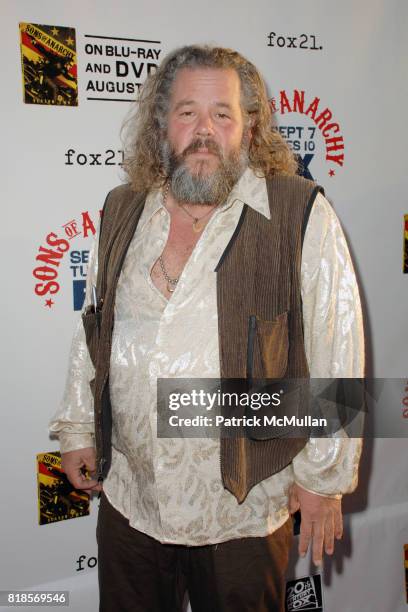 Mark Boone Junior attends SONS OF ANARCHY Los Angeles Premiere at The Arclight Theatre on August 30, 2010 in Hollywood, CA.