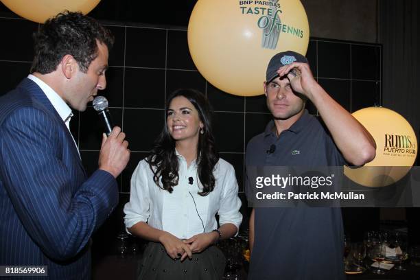 Justin Gimelstob, Katie Lee and Andy Roddick attend 11th Annual BNP PARIBAS TASTE OF TENNIS at W New York on August 26, 2010 in New York City.