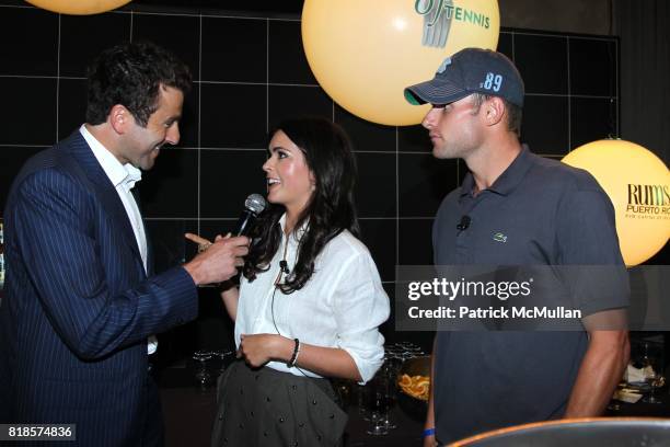 Justin Gimelstob, Katie Lee and Andy Roddick attend 11th Annual BNP PARIBAS TASTE OF TENNIS at W New York on August 26, 2010 in New York City.
