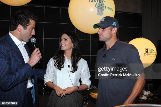 Justin Gimelstob, Katie Lee and Andy Roddick attend 11th Annual BNP PARIBAS TASTE OF TENNIS at W New York on August 26, 2010 in New York City.