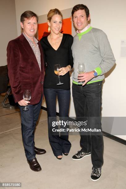 Richard Edwards, Amanda Fuhrman and Glenn Fuhrman attend previewCRUSH 2010 for the ASPEN ART MUSEUM at Baldwin Gallery on August 5, 2010 in Aspen, CO.