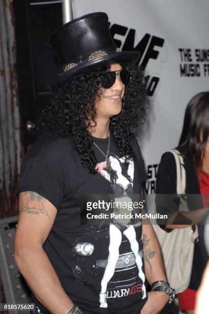 Slash attends THE 3RD ANNUAL SUNSET STRIP MUSIC FESTIVAL LAUNCHES WITH A TRIBUTE TO SLASH at House Of Blues on August 26, 2010 in West Hollywood, CA.