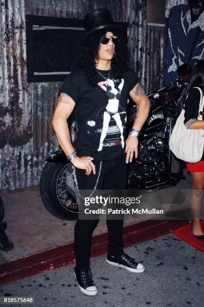 Slash attends THE 3RD ANNUAL SUNSET STRIP MUSIC FESTIVAL LAUNCHES WITH A TRIBUTE TO SLASH at House Of Blues on August 26, 2010 in West Hollywood, CA.