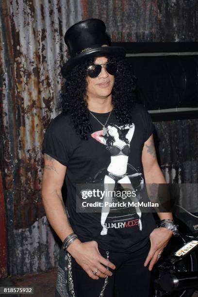 Slash attends THE 3RD ANNUAL SUNSET STRIP MUSIC FESTIVAL LAUNCHES WITH A TRIBUTE TO SLASH at House Of Blues on August 26, 2010 in West Hollywood, CA.