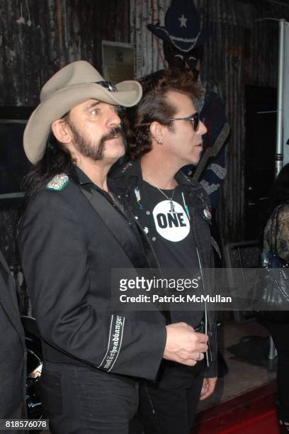 ?, Lemmy Kilmister and ? attend THE 3RD ANNUAL SUNSET STRIP MUSIC FESTIVAL LAUNCHES WITH A TRIBUTE TO SLASH at House Of Blues on August 26, 2010 in...