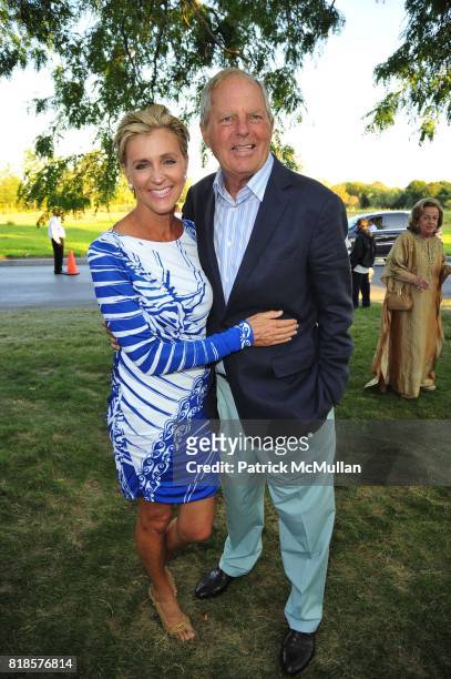 Carol Rohrig and Bill Finneran attend AN ENCHANTED EVENING Southampton Hospital's 52nd Annual Summer Party at Wickapogue Road on August 7, 2010 in...