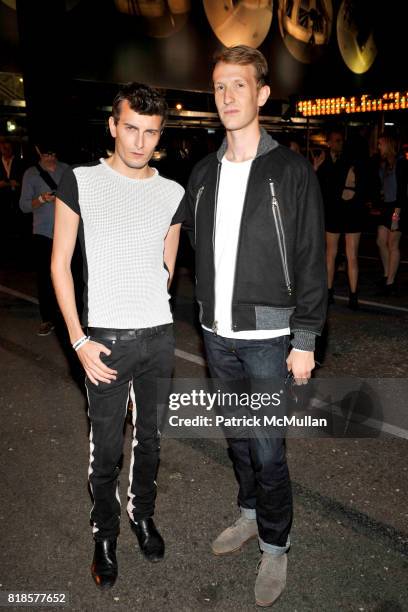 Cameron Moir and Jack Childs attend ALEXANDER WANG After Party at Edison Parking Lot on September 11, 2010 in New York City.