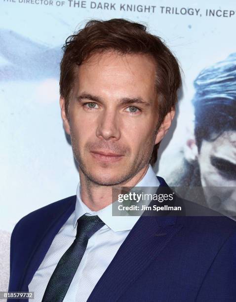 Actor James D'Arcy attends the "DUNKIRK" New York premiere at AMC Lincoln Square IMAX on July 18, 2017 in New York City.