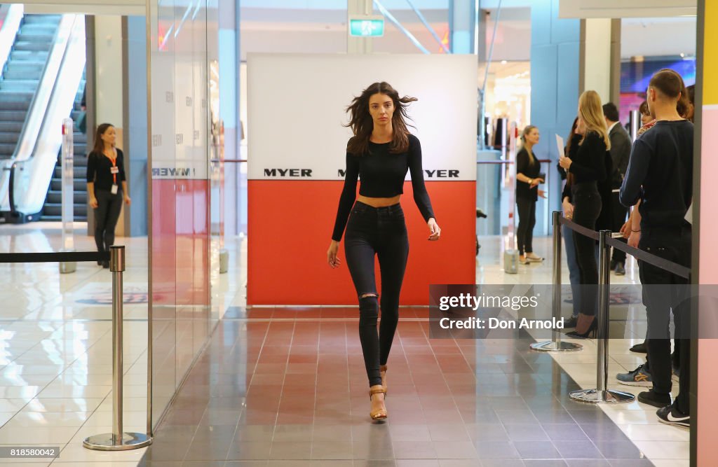 Myer Spring 17 Fashion Launch Model Casting