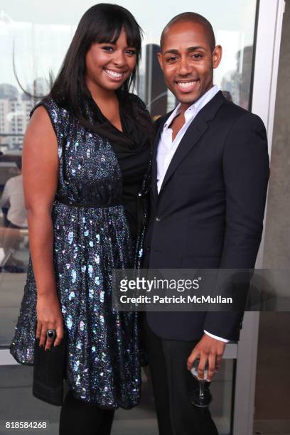 Kimberly Steward and Court Williams attend KESS AGENCY Launch Party at The Glass Houses on August 3, 2010 in New York City.