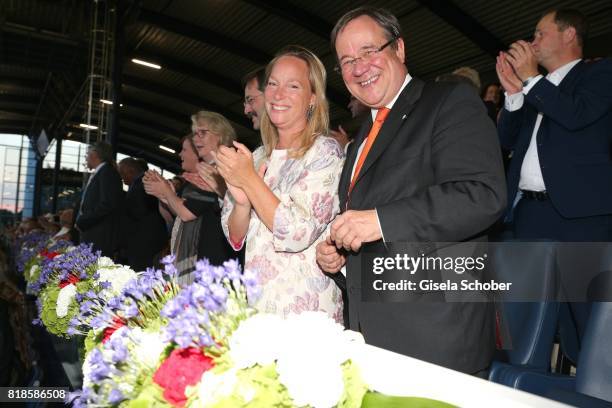 Princess Margarita de Bourbon de Parme, cousin of Willem Alexander of the Netherlands and Armin Laschet, Prime Minister of North Rhine-Westphalia...