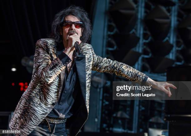 Peter Wolf performs at DTE Energy Music Theater on July 18, 2017 in Clarkston, Michigan.