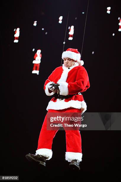 Greg T "The Frat Boy" on stage during Z100's Jingle Ball 2007 at Madison Square Garden on December 14, 2007 in New York City.