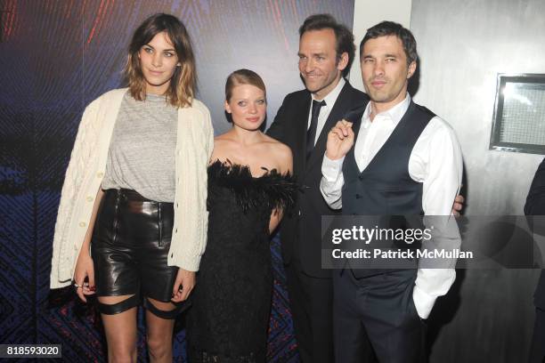 Alexa Chung, Melanie Thierry, Renaud de Lesquen and Olivier Martinez attend YSL "BELLE D'OPIUM" Fragrance Launch at The YSL Stage on June 17th, 2010...