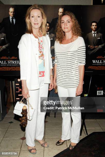 Anne Eisenhower and Adriana Echavarria attend Screening for WALL STREET: Money Never Sleeps at UA Theaters on August 22, 2010 in South Hampton, NY.