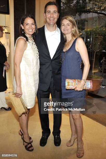 LeeAnn Thornton, Tom Thornton and Amy Dana attend Book Party for THE SUMMER WE READ GATSBY by Danielle Ganek at Dennis Basso on June 2, 2010 in New...