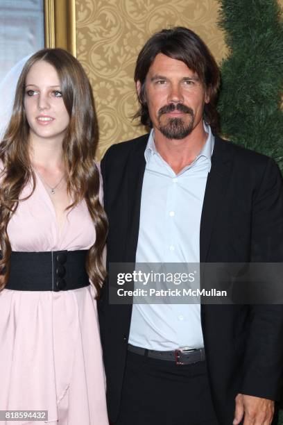 Eleanor Jasmine Lambert and Josh Brolin attend COLUMBIA PICTURES Presents the World Premiere of EAT PRAY LOVE at Ziegfeld Theatre on August 10, 2010...